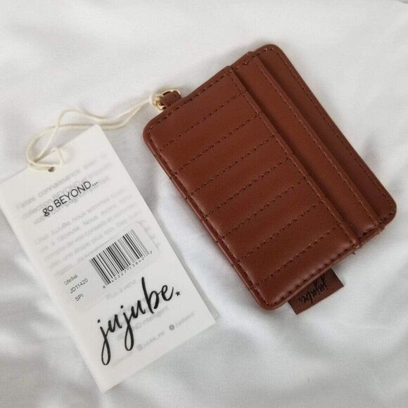 JuJuBe Coffee Break Cardholder Card Wallet Spice Brown Vegan Leather Beyond - Picture 2 of 6